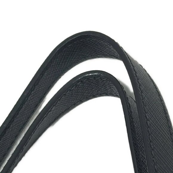 PRADA - Black Nylon Leather Shoulder Bag 593-071325 - Picture 6 of 8